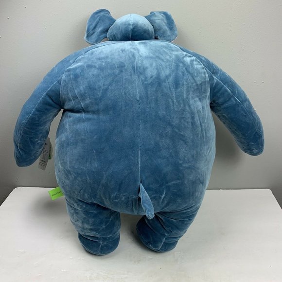 New Large Body Tiny Head Elephant Plush Stuffed Animal Gray Squishy Huggable - Picture 4 of 4
